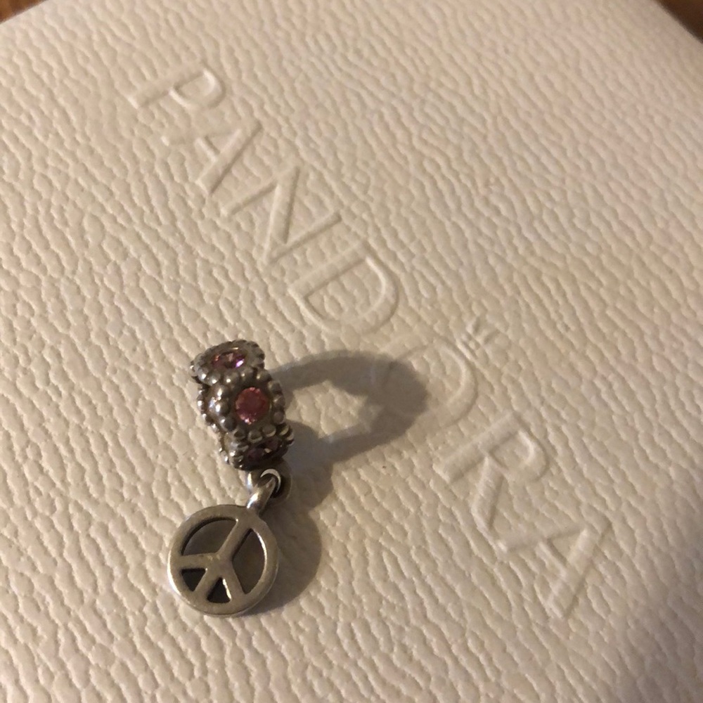 Pandora Peace Sign Charm